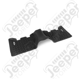 All Terrain Floor Liner, Rear, Black, Jeep Logo; 93-98 Jeep ZJ