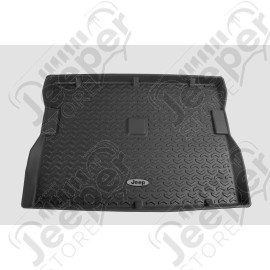 All Terrain Cargo Liner, Black, Jeep Logo; 76-95 Jeep CJ7/Wrangler YJ
