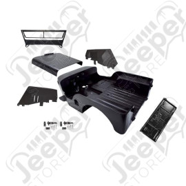 Body Tub Kit, Reproduction, Steel, Willys Script; 45-49 Willys CJ2A