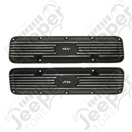 Engine Valve Cover Kit, Jeep Script; 72-91 CJ/YJ/XJ/SJ, 5.0L/5.9L/6.6L