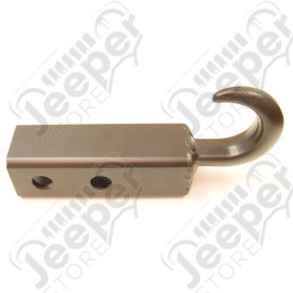 Tow Hook, 2 Inch Receiver Mounted, Black, Universal