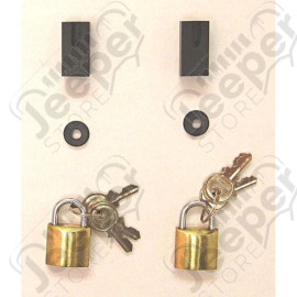 Door Hinge Lock Kit; 97-06 Jeep Wrangler TJ