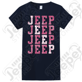 Tee shirt Jeep Femme, bleu marine, taille S