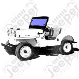 Pare-brise monobloc Jeep Willys M38, CJ3A, CJ3B