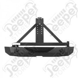 Pare chocs arrière avec porte roue de secours Rock Crawler de chez Rough Country pour Jeep Wrangler JK - RC10594A / 10594A / RC-10594A