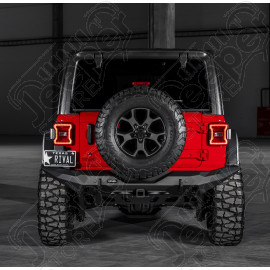 Pare chocs arrière en aluminium complet RIVAL - Jeep Wrangler JL - 1540.34RARAL / RI2D.2723.1-NL / 2D.2723.1-NL / RI2D.2723.2-NL