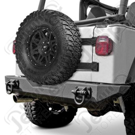 Pare chocs arrière Rugged Ridge XHD pour Jeep CJ5, CJ7, CJ8, Wrangler YJ et TJ - 11546.10 / 11546-10