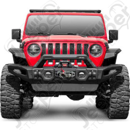 Platine de treuil pour pare chocs avant Modulable RIVAL - Jeep Wrangler JK - 2D.2715.1.2