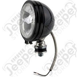 Phare halogène lampe portée rond en acier noir (diamètre: 5" - 12.70cm) 100W / 12V - JF515NOIR