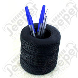 Pot à crayons, stylos, feutres 3 pneus
