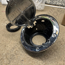 Occasion : Trappe à carburant chrome (défaut chrome) pour Jeep Wrangler JK (2007-2018)