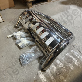 Occasion : Pare buffles acier/inox (légère griffures) pour Jeep Wrangler JK (2007-2018)