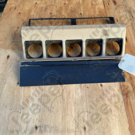 Occasion : Enjoliveur de tableau de bord des 5 manomètres couleur beige pour Jeep Wrangler YJ (1987-1990)