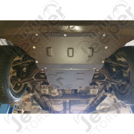 Protection acier carter moteur + radiateur "IronShield Engine" épaisseur : 2 mm pour Jeep Grand Cherokee WH, WK - 15007.650 / 28.550 / 5941986203823
