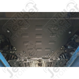 Protection acier moteur + boîte + radiateur + pare-chocs FLJ Offroad "IronShield Front" épaisseur : 2mm pour Jeep Renegade BU, BV - 15007.875 / 07.051 / 5941986203861