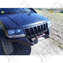 Pare chocs avant acier avec porte treuil (modèle XT) Rock Army Jeep Grand Cherokee WJ, WG