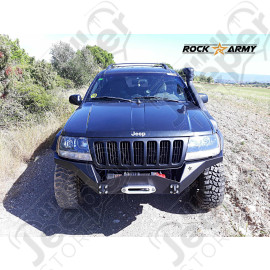Pare chocs avant acier avec porte treuil (modèle XT) Rock Army Jeep Grand Cherokee WJ, WG