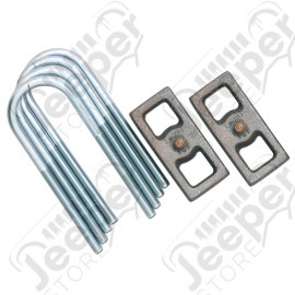 Cales de réhausse en acier pour lames arrière +1.5" (+3.81 cm) - Jeep Cherokee XJ - Rough Country 6591 