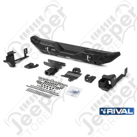 Pare chocs arrière "Stubby" en aluminium complet RIVAL - Jeep Wrangler JL - RI2D.2709.2-NL