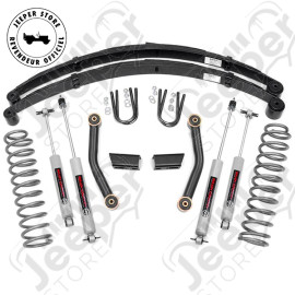 Kit réhausse +3" (+7.62cm) Rough Country - Jeep Cherokee XJ - 630X