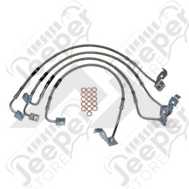 Kit de flexibles de frein en acier inox pour réhausse de 4" à 6" - Jeep Wrangler JK - ASP2-4P / RT31029