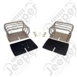 Kit protections de feux arrière en Titanium Jeep CJ, Wrangler YJ, TJ