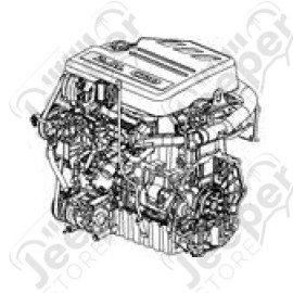 Moteur complet 2.8L CRD 177ch (pour échange standard) - Jeep Wrangler JK - 68051745AB
