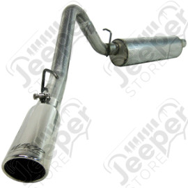 Silencieux avec tube de sortie arrière aluminisé et embout inox pour 4.0L Jeep Cherokee XJ