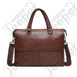 Sacoche Jeep unisexe (grand modèle) - Couleur : Marron