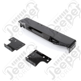 Platine de treuil pour Jeep Wrangler JK ce fixe sur le châssis entre la calandre et le pare chocs. 