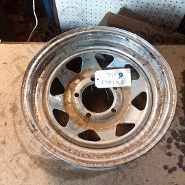 Occasion : Jante en acier Triangular chromé 5x139,7 - 6x16 pour Jeep C101, WSJ, WJT, VJ3, VJ2, CJ8, CJ7