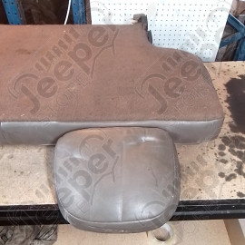 Occasion : Dossier 2/3 banquette arrière chocolat en cuir + appui tête pour Jeep Grand Cherokee ZJ, ZG