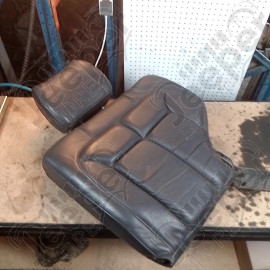 Occasion : Dossier 1/3 banquette arrière gris/noir en cuir + appui tête pour Jeep Grand Cherokee WJ, WG