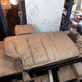 Occasion : Dossier 2/3 banquette arrière beige en cuir + appui tête pour Jeep Grand Cherokee WJ, WG