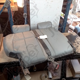 Occasion : Dossier 2/3 banquette arrière gris en alcantara/cuir + appui tête pour Jeep Grand Cherokee WJ, WG