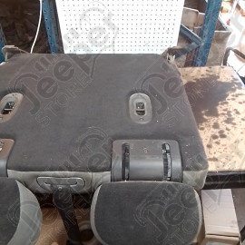 Occasion : Dossier 2/3 banquette arrière gris en alcantara/cuir + appui tête pour Jeep Grand Cherokee WJ, WG