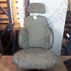 Occasion : Siège conducteur gris en tissu/cuir pour 2 portes + appui tête pour Jeep Cherokee XJ