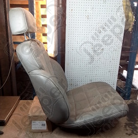 Occasion : Siège conducteur gris en tissu/cuir pour 2 portes + appui tête pour Jeep Cherokee XJ
