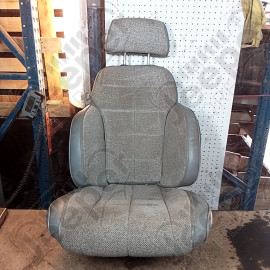 Occasion : Siège passager gris en tissu/cuir pour 2 portes + appui tête pour Jeep Cherokee XJ