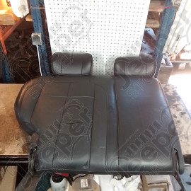 Occasion : Dossier 2/3 banquette arrière noir en cuir + appuis tête pour Jeep Grand Cherokee WJ, WG