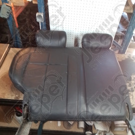 Occasion : Dossier 2/3 banquette arrière noir en cuir + appuis tête pour Jeep Grand Cherokee WJ, WG