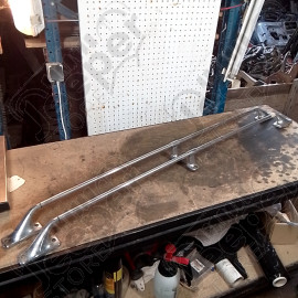 Occasion : Kit de 2 barres de toit longitudinales en acier/inox pour Jeep Cherokee XJ