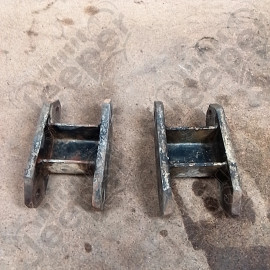 Occasion : 2 jumelles avant renforcées largueur : 6,5 cm / entraxe : 11,5 cm pour Jeep CJ5, CJ7, CJ8
