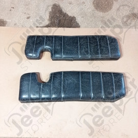 Occasion : Kit de 2 coussin latéraux sur ailes en simili-cuir noir pour Jeep CJ5, CJ7, YJ