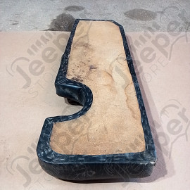 Occasion : Kit de 2 coussin latéraux sur ailes en simili-cuir noir pour Jeep CJ5, CJ7, YJ