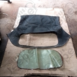 Occasion : Bâche de toit + vitre plastique d'origine pour Porsche Boxster 986 phase 1