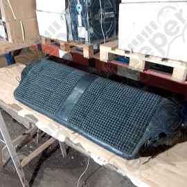 Occasion : Assise de banquette arrière en tissu/cuir noire et blanche pour Jeep Cherokee XJ