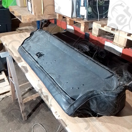 Occasion : Assise de banquette arrière en tissu/cuir noire et blanche pour Jeep Cherokee XJ