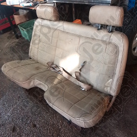 Occasion : Banquette avant en cuir/tissu crème pour Jeep Comanche MJ