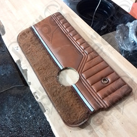 Occasion : Panneau de porte intérieur gauche en cuir marron pour Jeep CJ7, CJ8, YJ